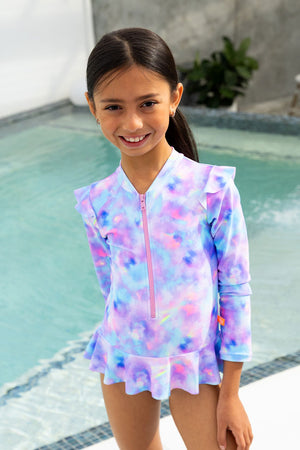 Salty Ink Toddler Girls Frill Sunsuit - Miss Mystical