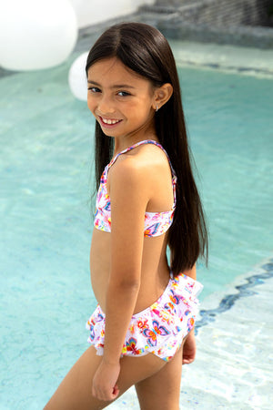 Salty Ink Toddler Girls Bikini - Miss Aloha