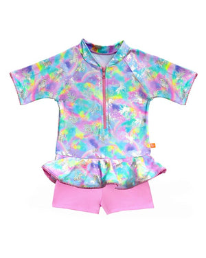 Salty Ink Toddler Girls S/S Playsuit - Miss Dazzle