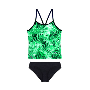 Salty Ink Girls Singlet Bikini Set - Sugar Palm