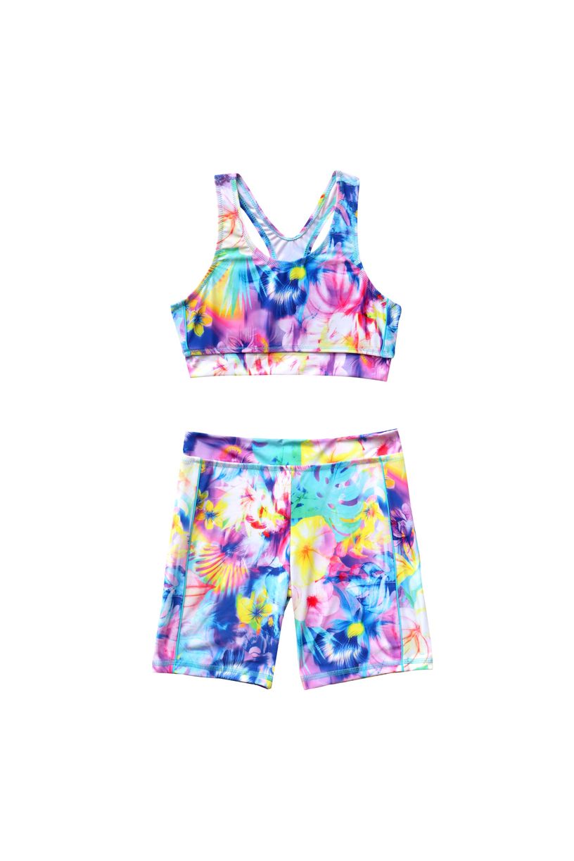Salty Ink Girls Action Bikini - Tropical Haze