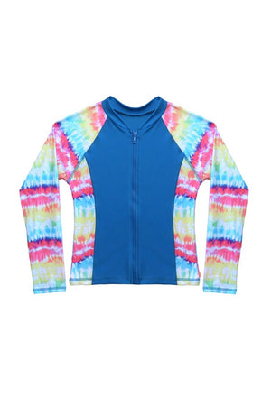 Salty Ink Girls Long Sleeve Rashvest - Vivad Jungle