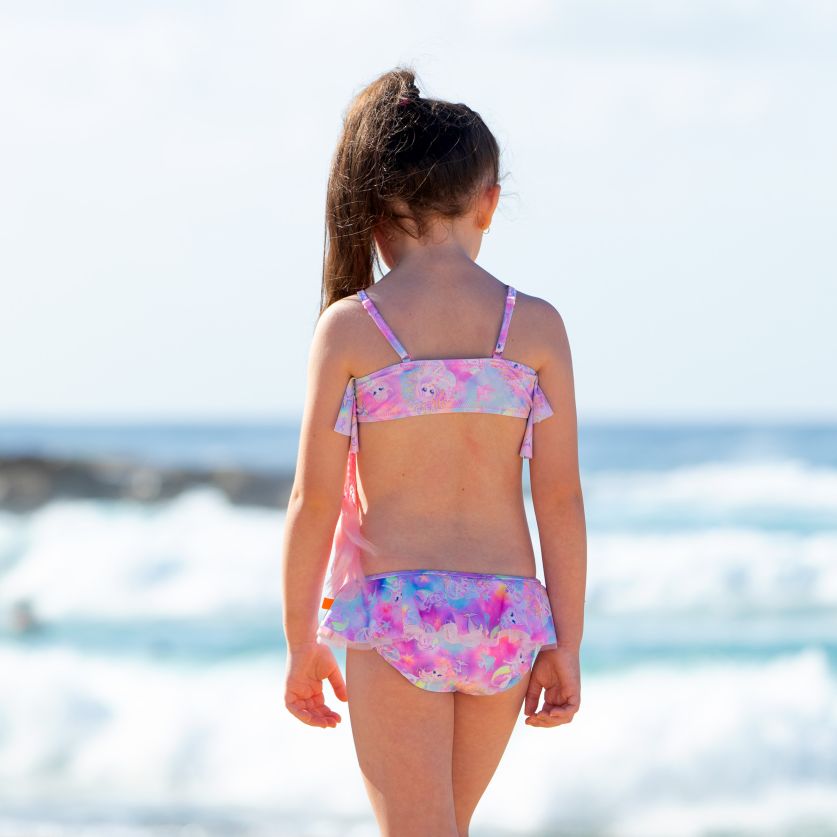 Salty Ink Little Girls Frill Bikini Set - Miss Sea Princess