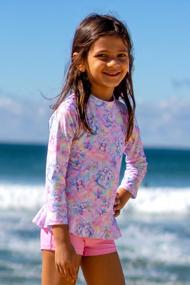 Salty Ink Little Miss Long Sleeve Sunvest Set - Miss Fantasia
