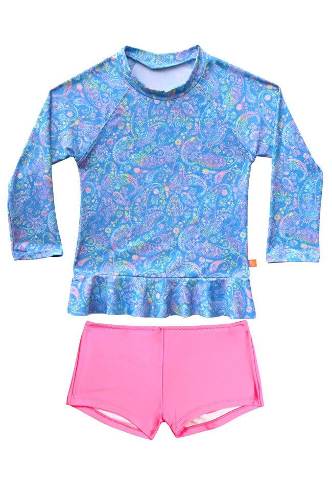 Salty Ink Toddler Girls Long Sleeve Sunvest Set - Miss Mystical