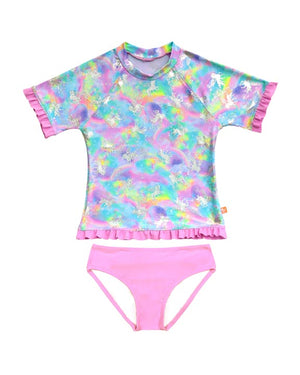 Salty Ink Toddler Girls S/S Sunvest Set - Miss Dazzle