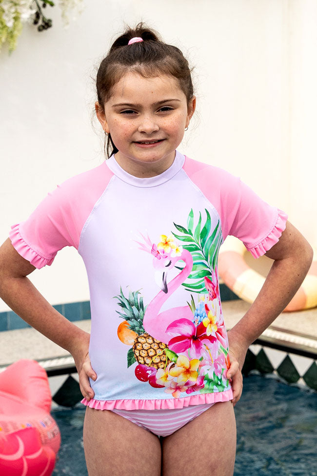 Salty Ink Toddler Girls Short Sleeve Sunvest Set - Miss Vacay