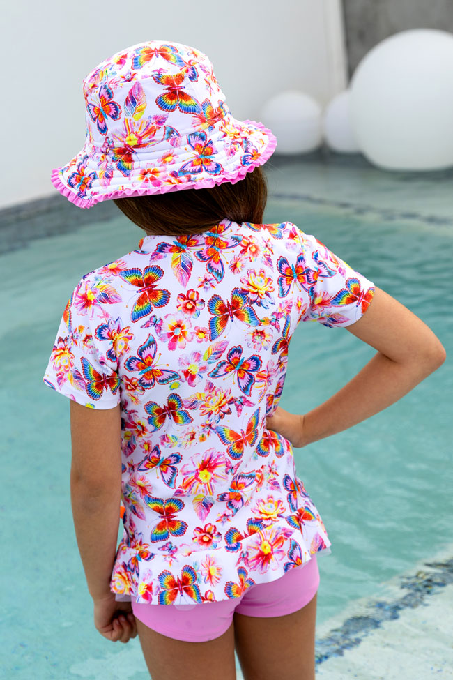 Salty Ink Toddler Girls Short Sleeve Sunvest Set - Miss Aloha