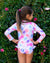 Salty Ink Toddler Girls Long Sleeve Sunsuit - Miss Peony