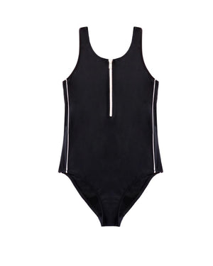 Salty Ink Girls Zip Up One Piece - Salty Plains
