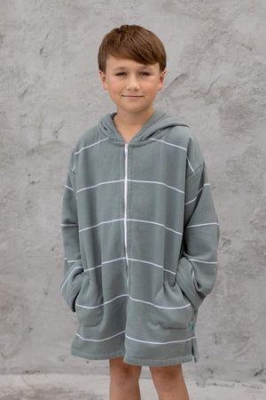 Salty Ink Kids Beach Zip Hoodie - Salty