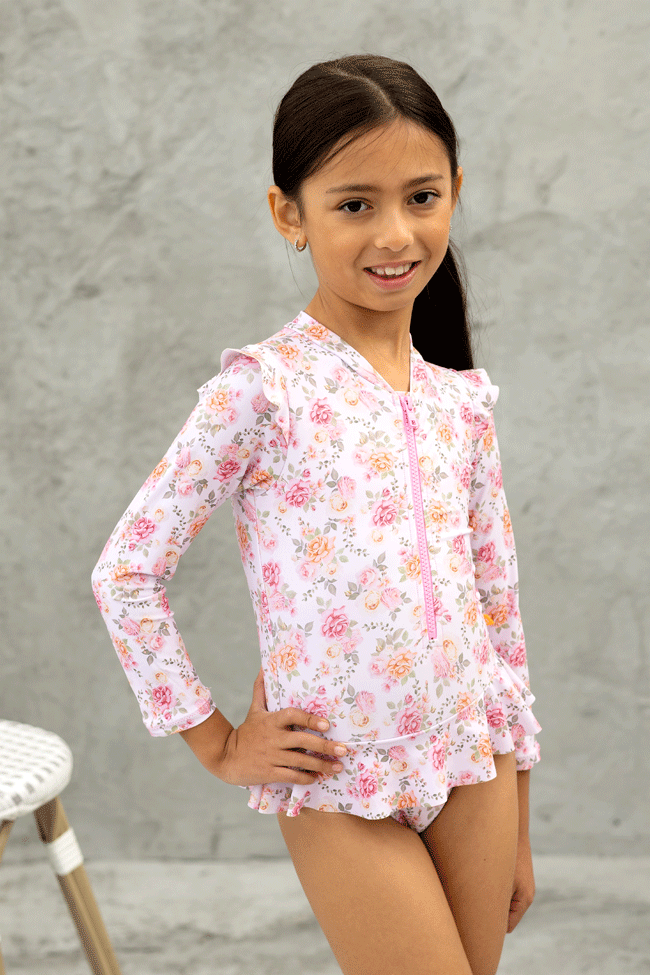 Salty Ink Toddler Girls Sunsuit - Miss Rosie