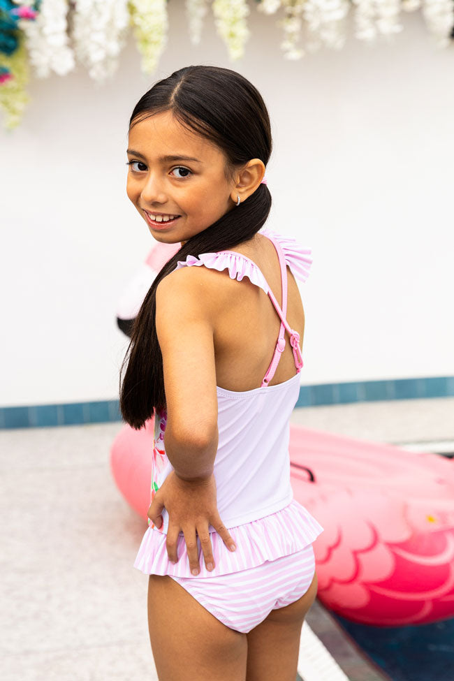 Salty Ink Toddler Girls Singlet Bikini - Miss Vacay