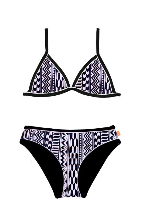 Salty Ink Girls Trikini - Summer Geo