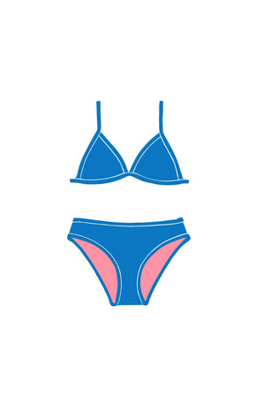 Salty Ink Girls Reversible Trikini - Tropical Haze