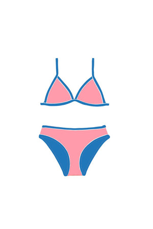 Salty Ink Girls Reversible Trikini - Tropical Haze