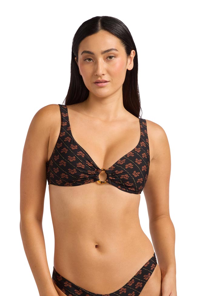 Seafolly Multifit Ring Front Tank - Batik Bloom