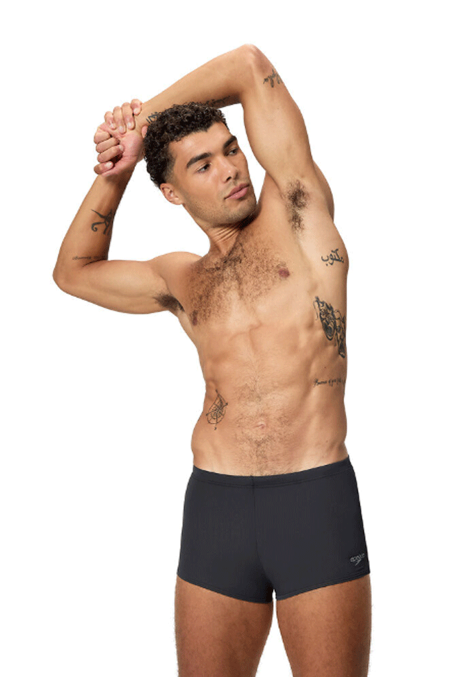 Speedo Mens Hyperboom Logo Aquashort - Coin Grey