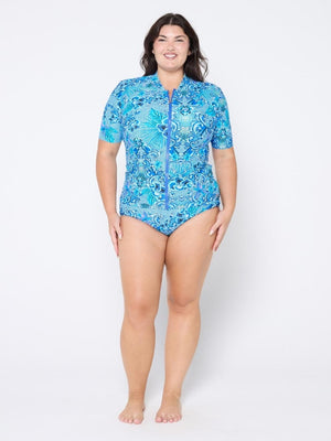 Capriosca Short Sleeve Rash Vest - Mermaid