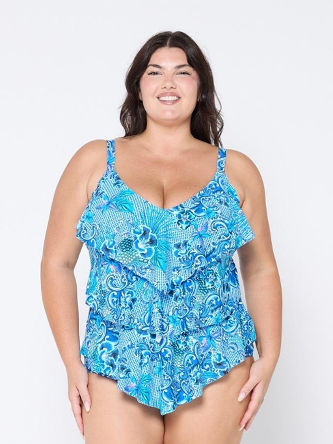 Capriosca 3 Tier Tankini Top - Mermaid