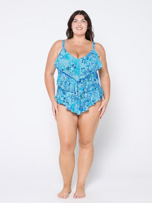Capriosca 3 Tier Tankini Top - Mermaid