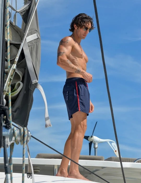 Pier St Barth Mens Catamaran Long Swim Short