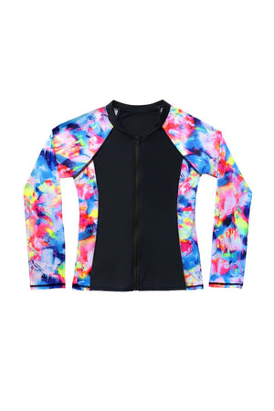 Salty Ink Ladies Long Sleeve Sunvest - Summer Sunset