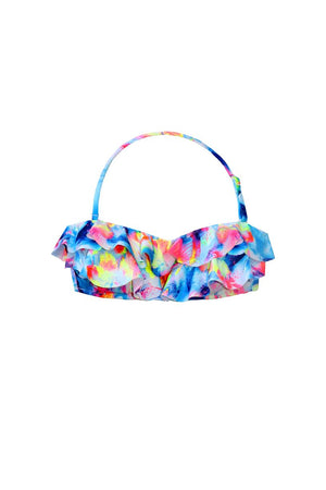 Salty Ink Ladies Ruffle Tube - Summer Sunset