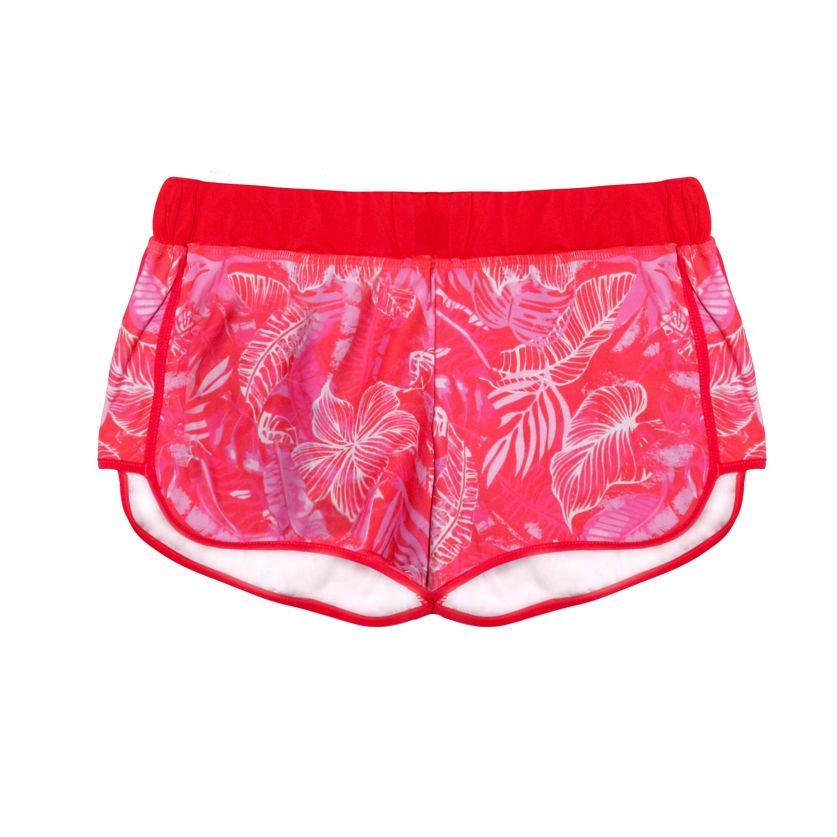 Salty Ink Ladies Boardie - Waikiki Red