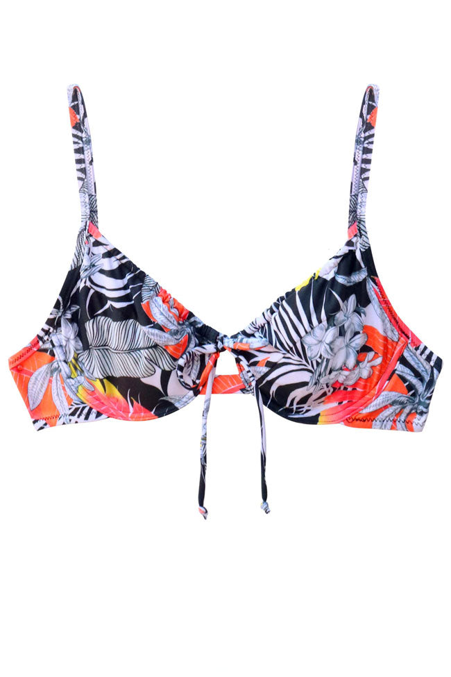 Salty Ink Ladies Ruched Bra - Kailani Reef