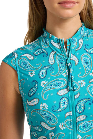 Seafolly Cap Sleeve Sunvest - Drift Club Bandana
