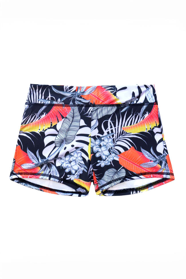 Jungle Boogie | W's NON-Elastic Board/Swim Shorts | 2 Pockets | Regular Rise | Long Length