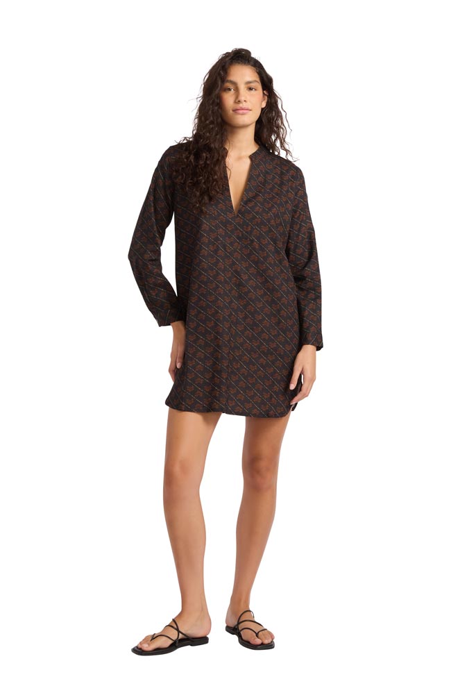 Seafolly Boxy Mini Dress - Batik Bloom