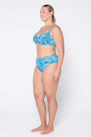 Capriosca High Rise High Waisted Pant - Mermaid