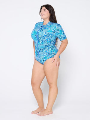 Capriosca Short Sleeve Rash Vest - Mermaid