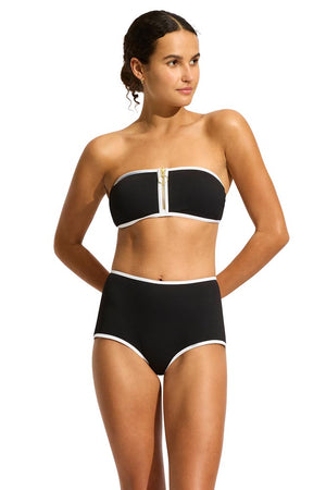 Seafolly Zip Front Bandeau - Beach Bound