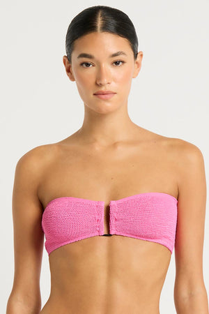 Bond-Eye The Blake Bandeau - Candy Pink Recycled