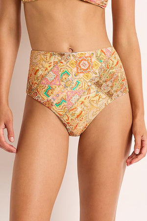 Monte & Lou Reversible High Waist Pant - Tropical Delight/Casa