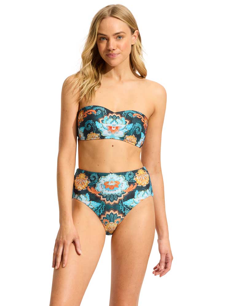 Seafolly Bustier Bandeau Spring Festival