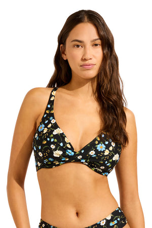 Seafolly Wrap Front F Cup Bra - Modern Romance
