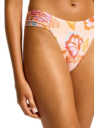Seafolly High Leg Ruched Side Pant - Spring Festival