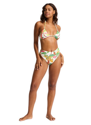Seafolly High Waist Wrap Front Pant - Tropica