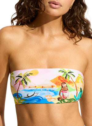 Seafolly Bandeau Bra - South Pacific