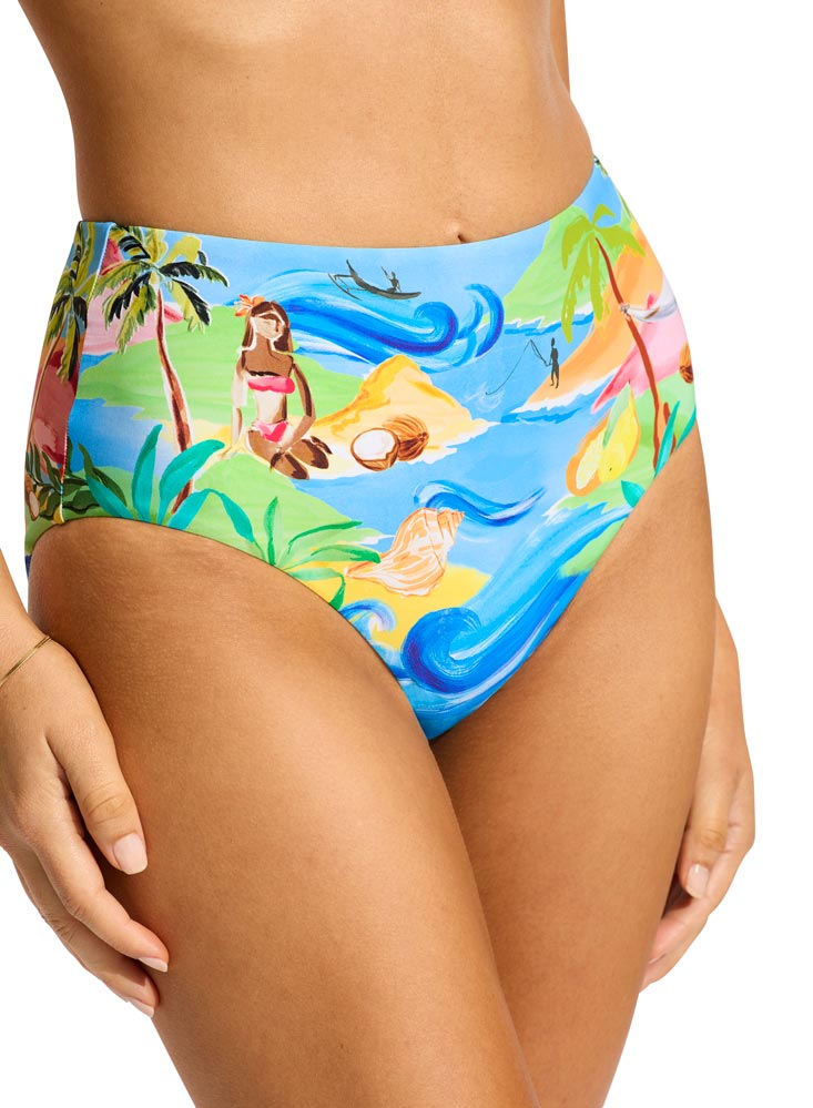 Seafolly High Waisted Pant - South Pacific