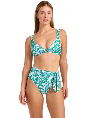 Seafolly Tie Front High Waisted Pant - Retro Reef