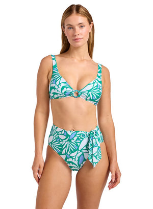 Seafolly Tie Front High Waisted Pant - Retro Reef