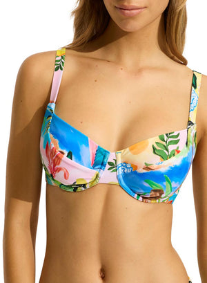 Seafolly DD Cup Underwire Bra - South Pacific