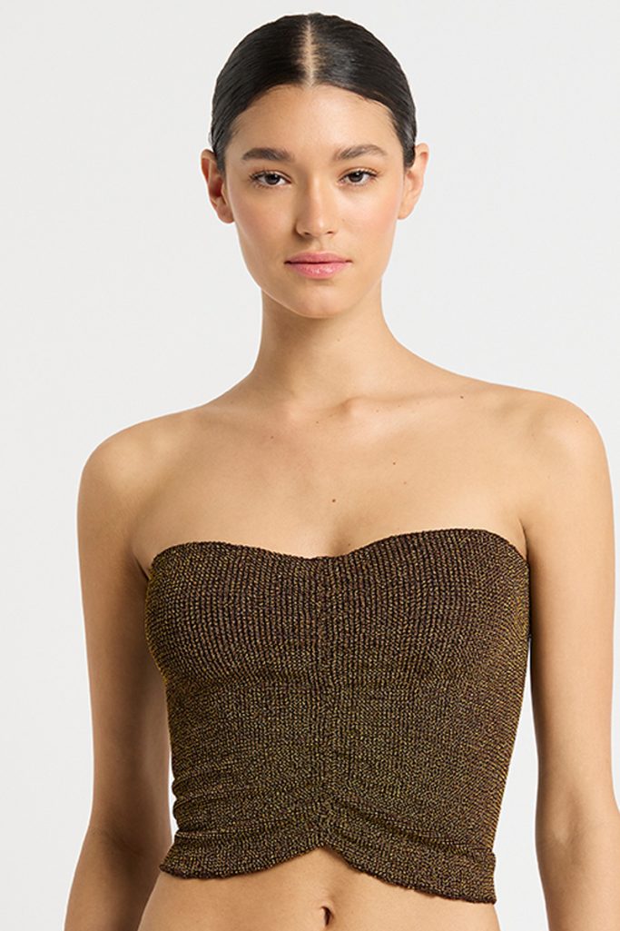 Bond-eye The Dara Skirt/Top - Cocoa Lurex