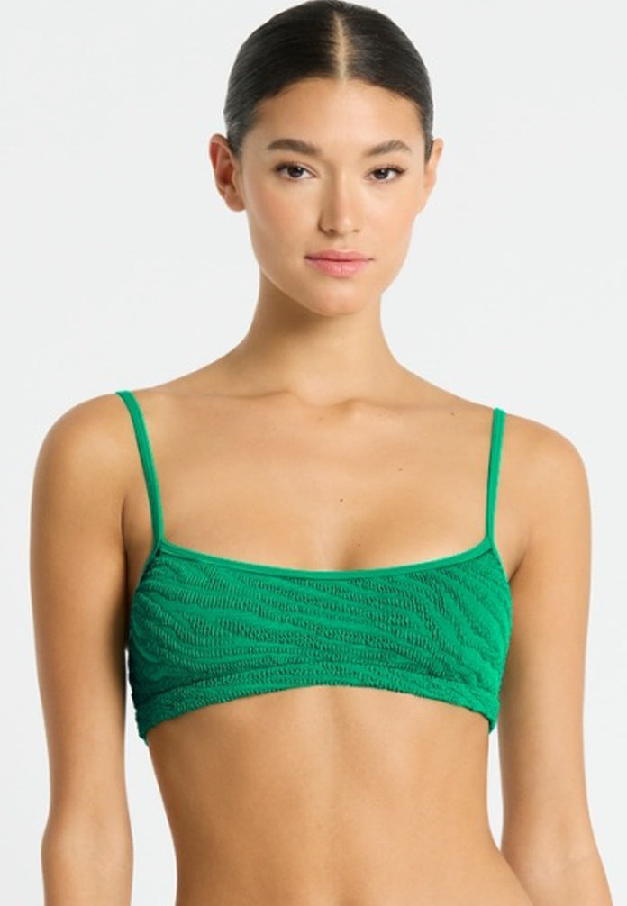 Bond-eye Strap Saint Crop - Emerald Tiger