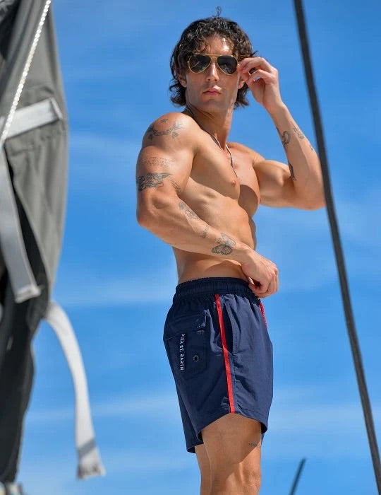 Pier St Barth Mens Catamaran Long Swim Short